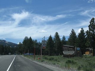 The visitor center also functions as a national forest ranger station.