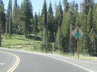 The first reassurance shield of California 207 north is posted shortly thereafter.