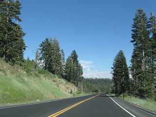 California 207 south between Bear Valley Mountain Resort and California 4 (Ebbetts Pass Highway).