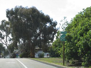 A California 209 reassurance marker formerly posted along Canon Street south between Talbot Street and Catalina Boulevard.