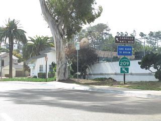 SR 209 shifted southward onto Catalina Boulevard from Canon Street.