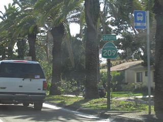 Another California 209 south reassurance shield was posted beyond Lomaland Drive.