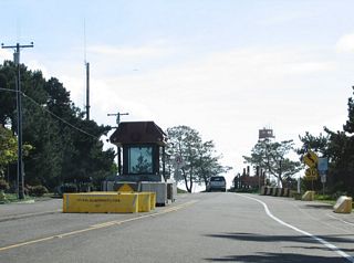 Entering the reservation, Catalina Boulevard changes names to Cabrillo Memorial Drive.