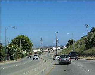 View of southbound California 213 (Western Avenue) after Broadway.
