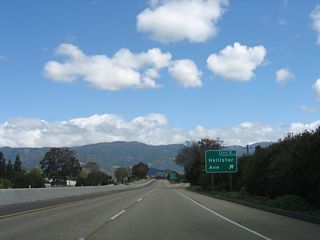 Eastbound California 217 (Clarence Ward Memorial Boulevard) reaches Exit 2A, Hollister Avenue (old U.S. 101). Use Hollister Avenue west to downtown Goleta and east through unincorporated Santa Barbara County toward the city of Santa Barbara.