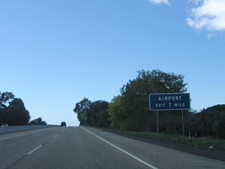 The next exit along westbound California 217 (Clarence Ward Memorial Boulevard) is Exit 1, Sandspit Road to Santa Barbara Municipal Airport (one mile).