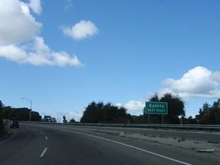 Use Hollister Avenue (old U.S. 101) west to downtown Goleta. The on-ramp from Patterson Avenue joins westbound California 217.
