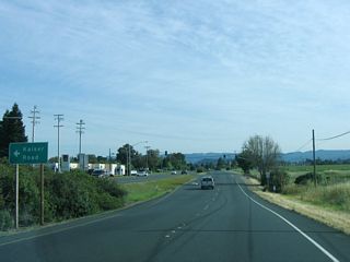 The next signalized intersection is with Kaiser Road.