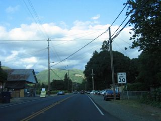 Talmage is home to 1,141 people as of the 2000 Census. At the eastern end of California 222 is the City of Ten Thousand Buddhas, which is an international Buddhist monastery. The state route ends literally at the gates to the religious establishment (about four miles east of U.S. 101).