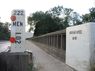 California 222 crosses the Russian River via this 1954 bridge.