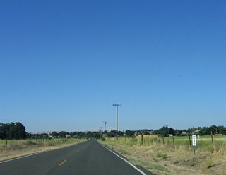 A 6.00 postmile is situated along the straight section of California 229. If not for the narrow section earlier, this would almost feel like a normal state highway for this part of the state.