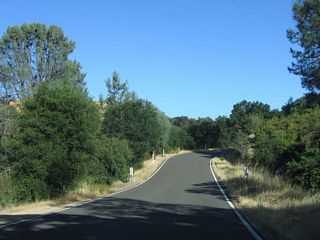 The narrow route of SR 229 to the east of Granite Ridge is populated by numerous S-curves and limited sight distance.