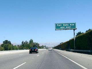Fair Oaks Avenue is a north-south street that interchanges with U.S. 101 Exit 395 and eventually connects with Sunnyvale-Saratoga Road.