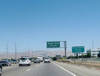 The next exit along California 237 east is Exit 8, Zanker Road.