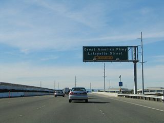 The next exit along California 237 west is Exit 6, Great America Parkway and Lafayette Street. Use Great America Parkway south into the city of Santa Clara and to Mission College and Paramount's Great America amusement park.