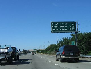 The first three exits on California 242 are: Exit 1, Clayton Road to Willow Pass Road and Market Street; Exit 2, Solano Way/Grant Street; and Exit 3A, Olivera Road. After that, California 242 meets California 4 at Exits 3B-C.