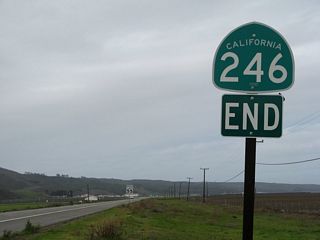 The west end of SR 246 at the Lompoc city limits.