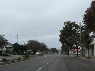 After the split form California 1 at the H Street intersection in downtown Lompoc, California 246 continues west along Ocean Avenue.