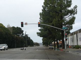 Westbound California 246 (Ocean Avenue) meets O Street at this intersection.