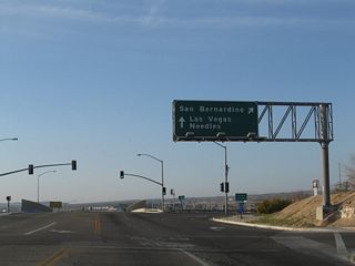 Southbound Barstow Road meets Interstate 15 at the north end of California 247. I-15 travels south toward San Bernardino and Los Angeles, with a connection to California 58 west to Bakersfield. North from Barstow, I-15 leads to Las Vegas and Salt Lake City, with a connection to Interstate 40 east for Flagstaff and Albuquerque.