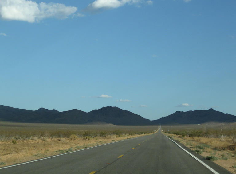 California State Route 247 south in Stoddard Valley
