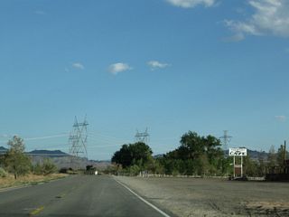 Southeast of Barstow near the Slash X Cafe, California 247 passes under several powerlines, including a portion of Path 46 (West of Colorado River) from the vicinity of Hoover Dam and Path 27 (High Voltage Direct Current) bringing power from Delta, Utah. These four lines form a group of power lines that stay together between Adelanto-Victorville and the McCullough substation near Boulder City, Nevada. The three alternating current (AC) lines are 287kV, 500kV, and 500kV. The HVDC line is at +/-500kV. The first two lines are the two 500kV Los Angeles Department of Water and Power&#039;s McCullough - Victorville transmission line (part of Path 46/West of Colorado River, Arizona-California West-of-the-River Path [WOR]. The third line is the 287kV Hoover - Victorville line. The last tower of the four is Path 27, the &plusmn;500kV Intermountain High Voltage Direct Current (HVDC) transmission line leading from Delta, Utah.