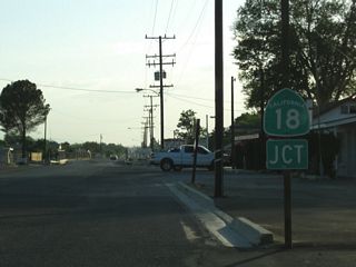 Old Woman Springs Road extends west from the turn of SR 247 north onto Barstow Road through the unincorporated community of Lucerne Valley to SR 18. SR 18 heads south to Big Bear Lake and west to Apple Valley and Victorville.
