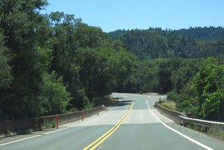 SR 253 (Boonville Ukiah Road) west spans Robinson Creek at post mile 15.10.