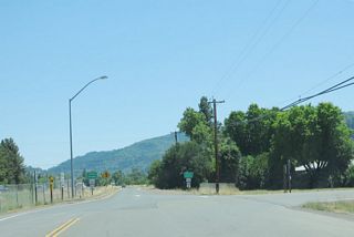 S State Street defaults onto the southbound entrance ramp for U.S. 101 toward Hopland and Santa Rosa.