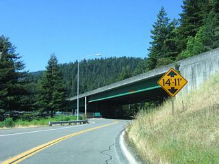 Continue straight ahead to follow Bull Creek Road (Mattole Road) west or make a left to follow California 254 (Avenue of the Giants) south through more of Humboldt Redwoods State Park.