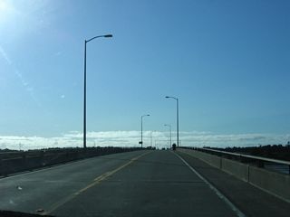 The Richard F. Denbo Memorial Samoa Bridge carries California 255 on the last span of the Samoa Bridge over Humboldt Bay. There are limited shoulders on the bridge. This is the last span traveling west over Humboldt Bay.