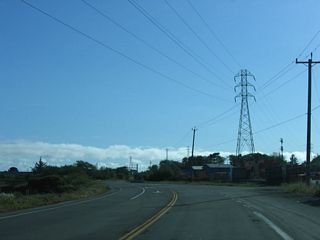 California 255 turns southwest as the state route enters the town of Manila. Modern California 255 bypasses Manila, while local roads connect to the businesses and residences within this small, unincorporated community.