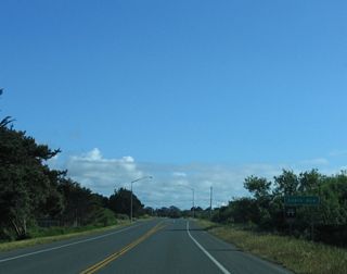 Southbound California 255 approaches Lupin Avenue.
