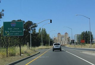 Approaching the Posey Tube, which takes California 260/61 under the Oakland Inner Harbor Channel, use the left lane for downtown Oakland/Harrison Street and the right lane to Interstate 880 (Nimitz Freeway).