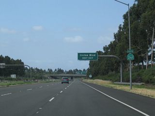 A California 261 south reassurance shield is posted shortly thereafter.