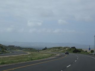 This view looks southwest along California 261 toward Tustin and Irvine.