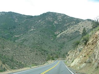 California 263 runs along the east side of Shasta River Canyon north to Dry Gulch. Gravel turnouts for slower traffic are available.