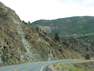 While the Shasta River rides deep in the canyon below the state highway, Interstate 5 remains on a ridge well above the old highway and the river.