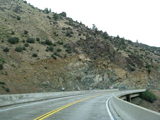 Northbound California 263 crosses the Klamath River just before reaching its intersection with California 96.