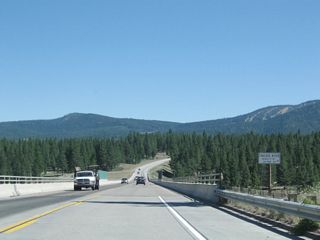 A high level bridge takes SR 267 south over the Union Pacific Railroad, Historic U.S. 40 (Glenshire Drive), and the Truckee River. Expansion plans for SR 267 would require a second parallel bridge over this valley.