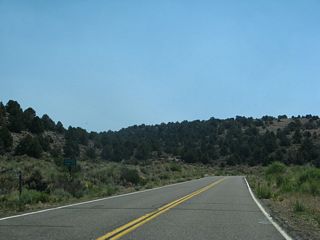 California 270 gradually climbs east toward the Bodie Hills through numerous S-curves and sometimes narrow right of way.