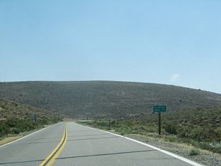 The final stretch of SR 270 east runs south of Bodie Mountain.