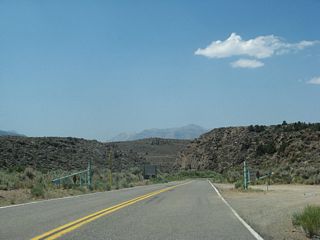During winter months and whenever the highway to Bodie is closed, these gates are shut and locked to prevent entry.