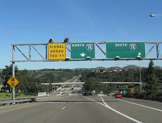 The entrance ramp from Balboa Avenue east onto I-15 south was catastrophically damaged by a sinkhole in the Winter of 1997-1998. The voluminous El Nino rains of 1997 backed up a Caltrans storm drain, which in turn caused a sinkhole in the southwest quadrant of this interchange. This resulted in sections of SR 274 and ramps connecting it with I-15 to collapse into the saturated ground. The sinkhole and road repair took over six months to complete.