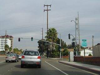 Removed in 2005, a California 274 east reassurance shield was previously posted on Balboa Avenue prior to Mount Everest Boulevard.