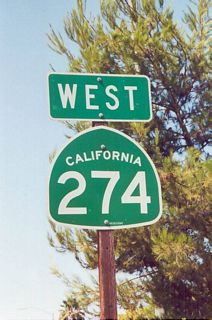 This was the confirming marker for SR 274 posted west of Interstate 15.