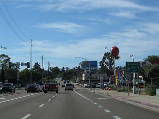 SR 274 formerly ended along Garnet Avenue west at Mission Bay Drive (old Business Loop I-5). Mission Bay Drive runs south to Mission Bay Park and north onto I-5 ahead of La Jolla and Carmel Valley. A later alignment of Historic U.S. 101 passed through Rose Canyon en route to La Jolla turns north here. The original old U.S. 101 proceeds west on Garnet Avenue.