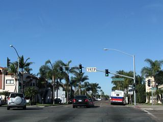 At the Orange Avenue intersection, California 75 turns south toward the Hotel del Coronado, while California 282 begins for a short run toward the main gate for the North Island Naval Air Station.