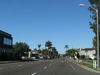 Passing Palm Park, the next intersection is with I Avenue.
