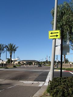 Westbound California 282 (Third Street) meets Alameda Boulevard. Visitors should stay left to enter the visitors center parking lot (after the Alameda Boulevard intersection) and to request permission to enter the base. The main three lanes proceed to the security checkpoint; all motorists must present a valid identification to gain access to the base. If you are uncertain, turn left or right onto Alameda Boulevard or enter the visitors center.